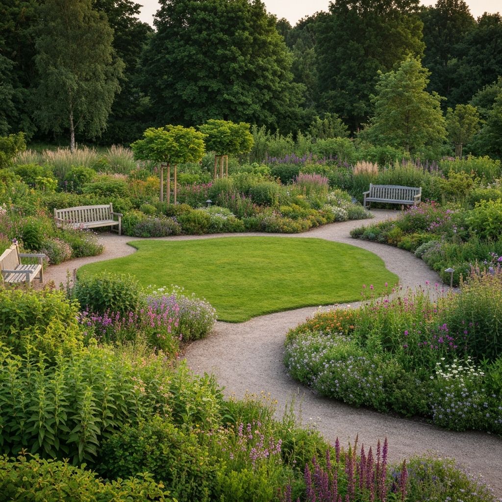 Beautiful landscaped garden